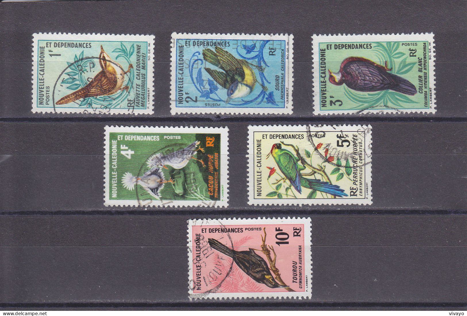 NOUVELLE CALEDONIE - O / FINE CANCELLED - 1967 / 1968 - BIRDS - Yv. 345/50 - Mi. 448/53 - Oblitérés