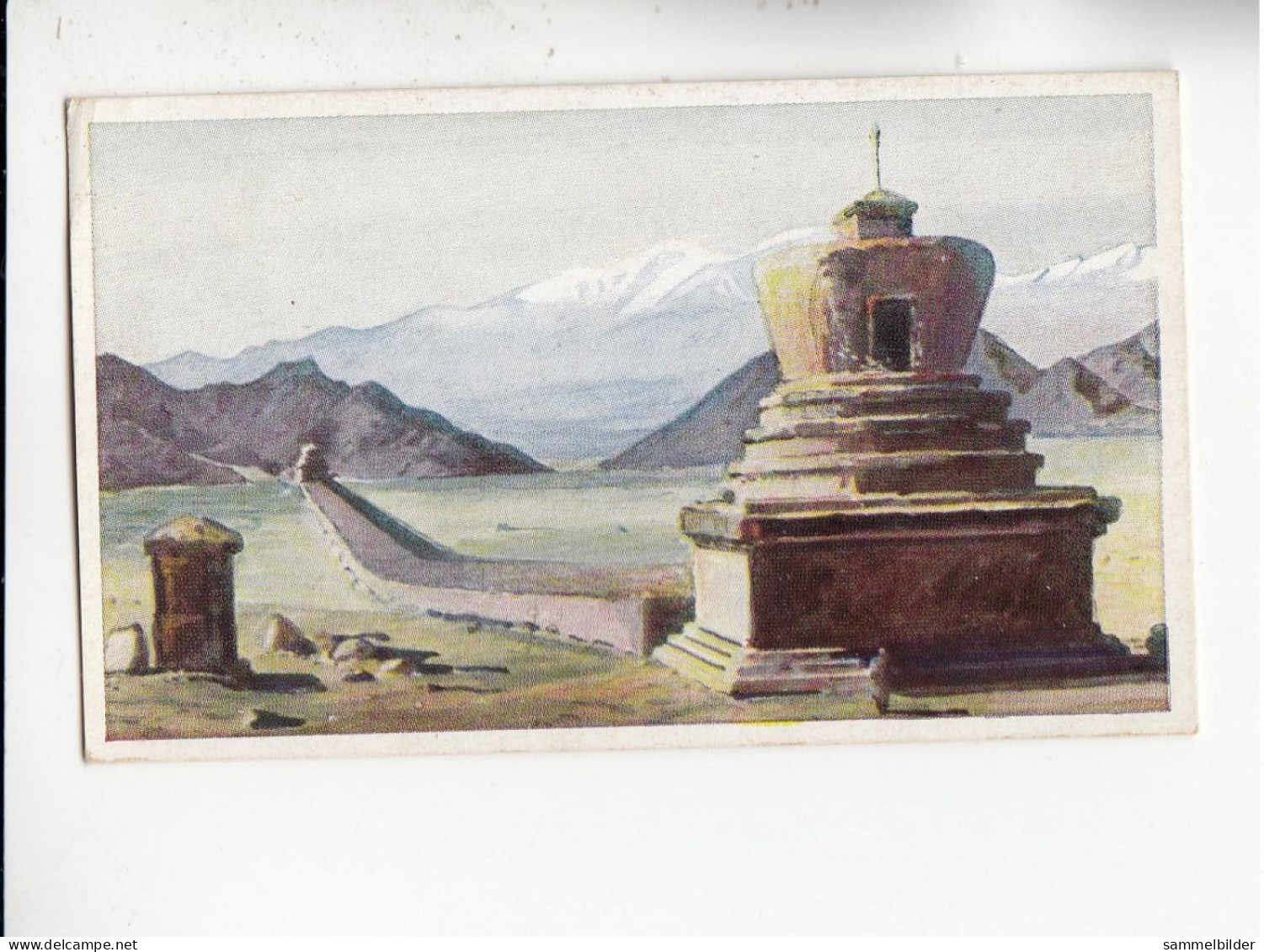 Stollwerck Reise Um Die Welt II An Der Heiligen Mauer In   Tibet   #74 Von 1936 - Stollwerck