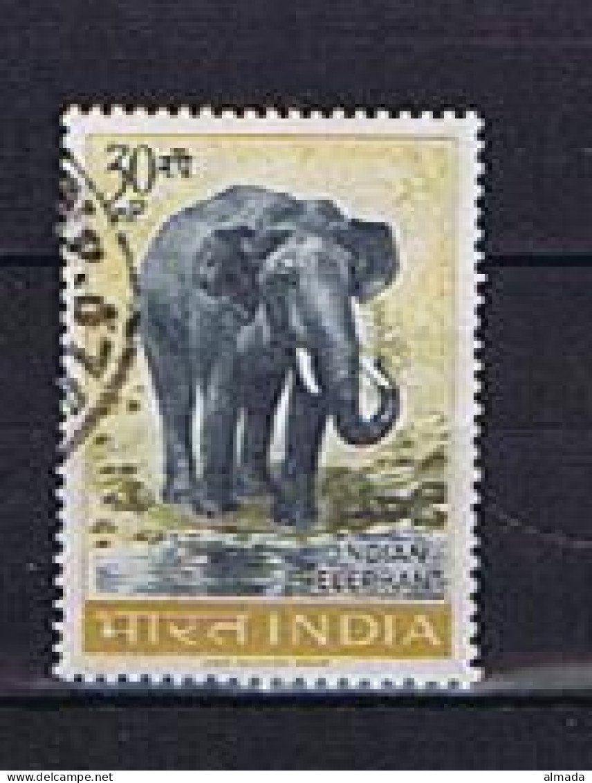 India, Indien 1963: Michel 360 Used, Gestempelt (2), Elephant - Usados