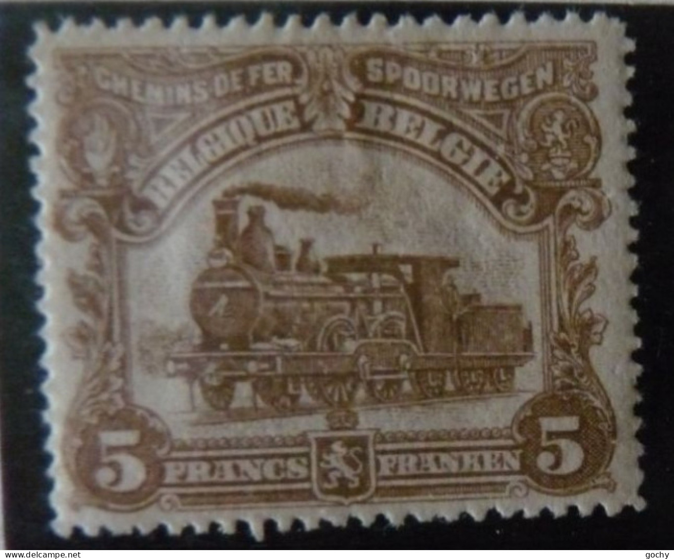 BELGIUM :   1915  - CHEMINS DE FER - CF  77 * - COTE: 210,00€ - Nuevos