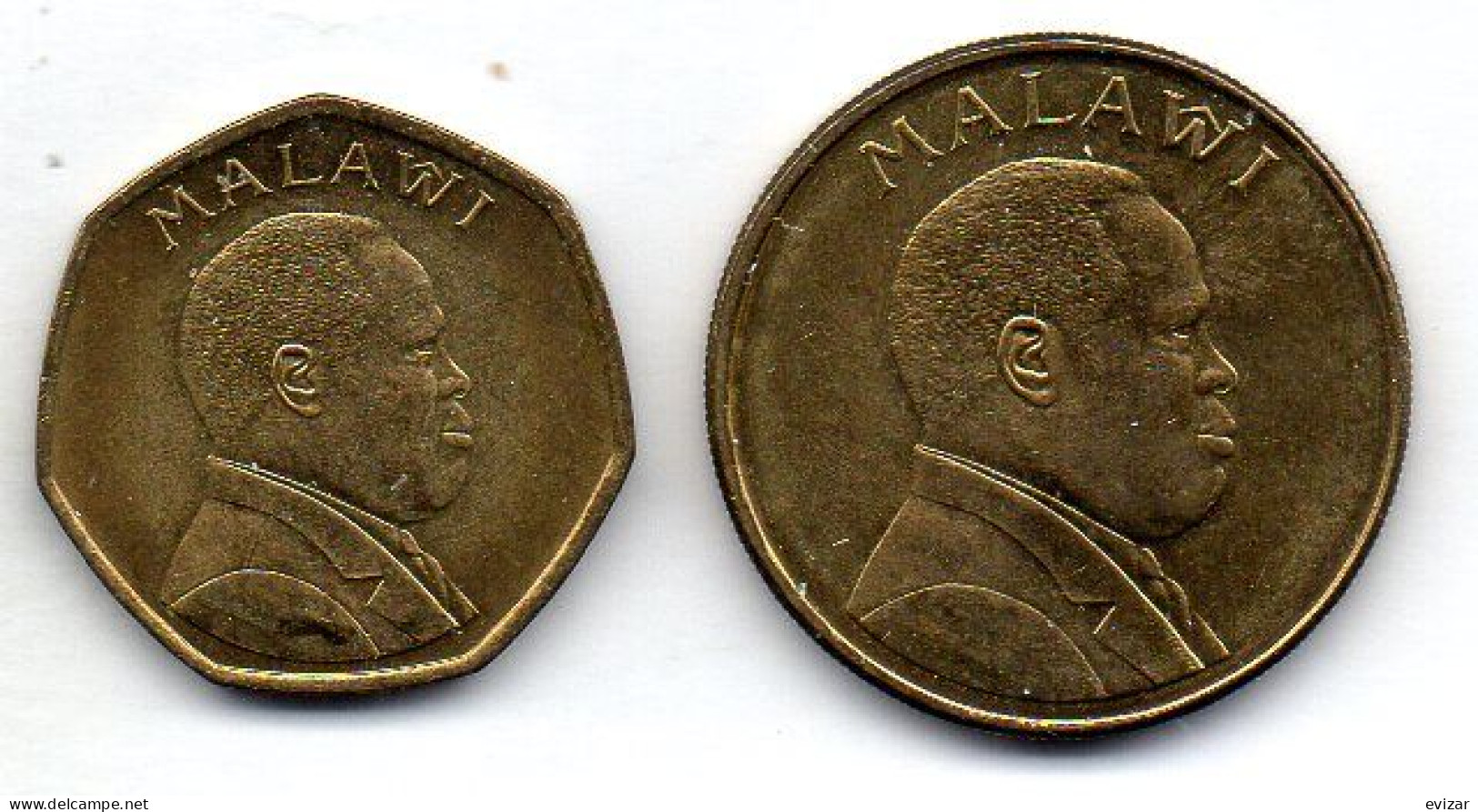 MALAWI, Set Of Two Coins 50 Tambala, 1 Kwacha, Brass, Year 1996, KM # 30, 28 - Malawi