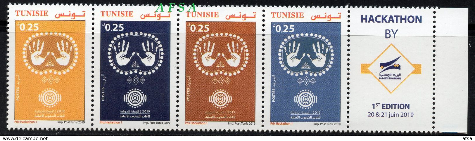 Tunisia 2019- International Year Of Indigenous Languages (full Set) - - Altri & Non Classificati