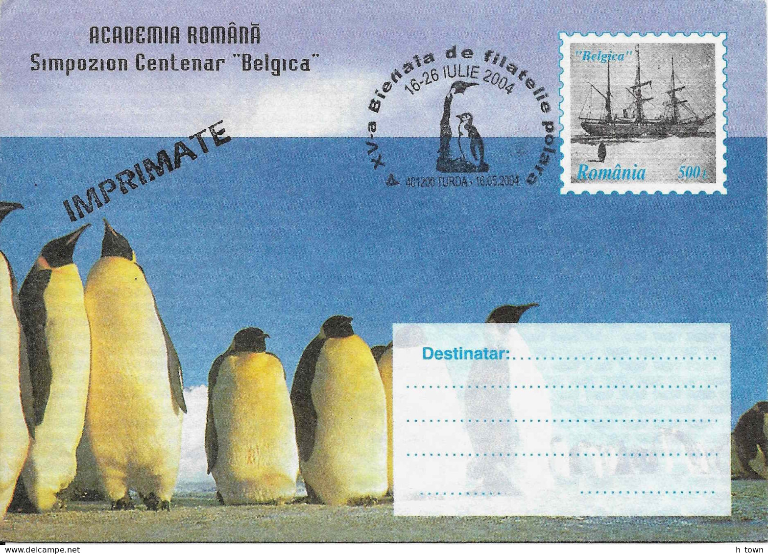 330  Manchot Pingouin, Expédition Antarctique Belgica: PAP 1997 - Penguin Stationery Cover, Research Ship Navire - Pinguïns & Vetganzen