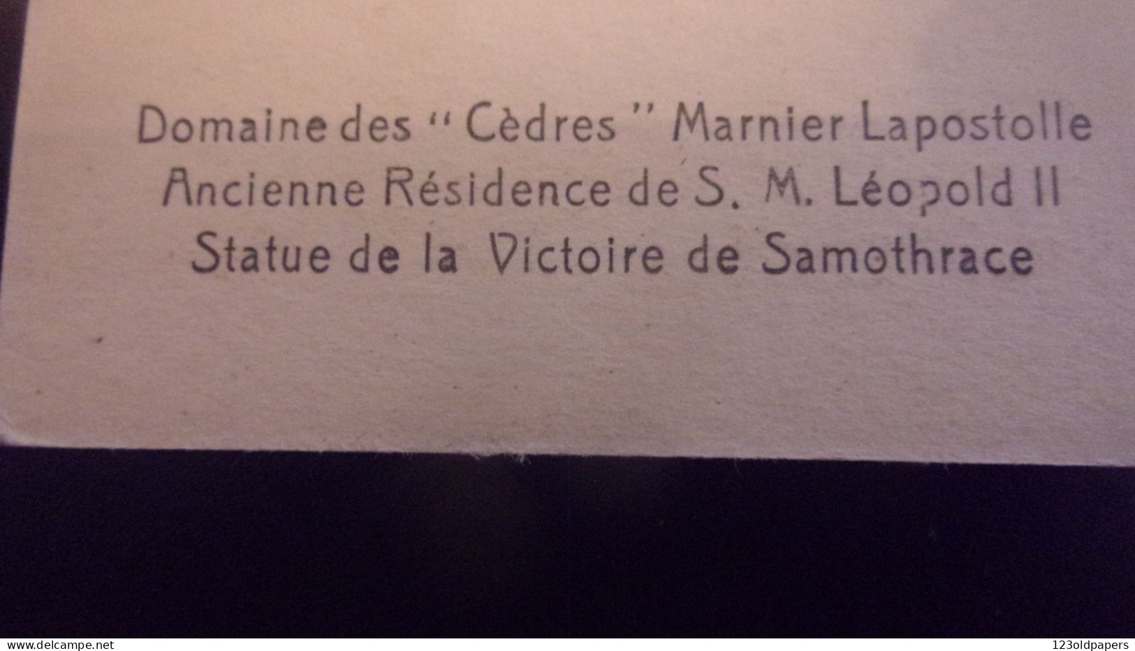 06 SAINT JEAN CAP FERRAT Domaine Des "Cèdres" Marnier Lapostolle, VICTOIRE DE SAMOTHRACE - Saint-Jean-Cap-Ferrat