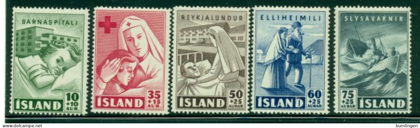 ICELAND 1949 Mi 254-58** Charities [L3181] - Autres & Non Classés