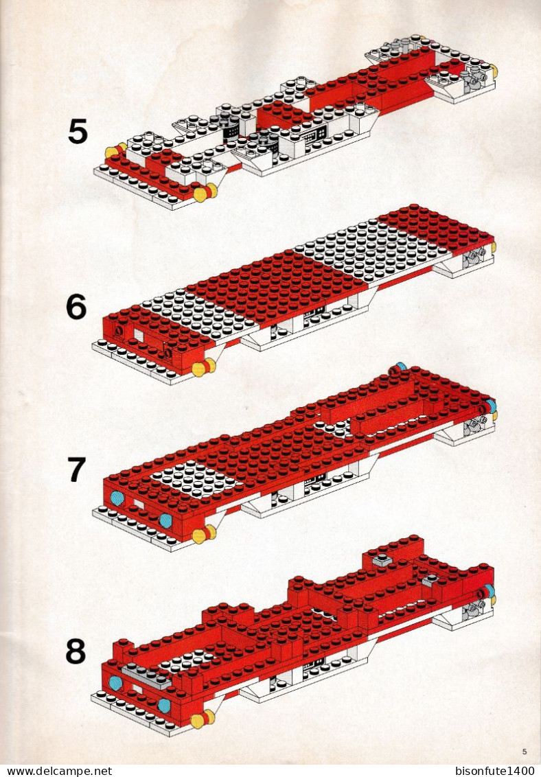 Plan De Montage Lego System BASIC 735 Avec 5 Modèles De Montage Différents (Voir Photos) - Lego System