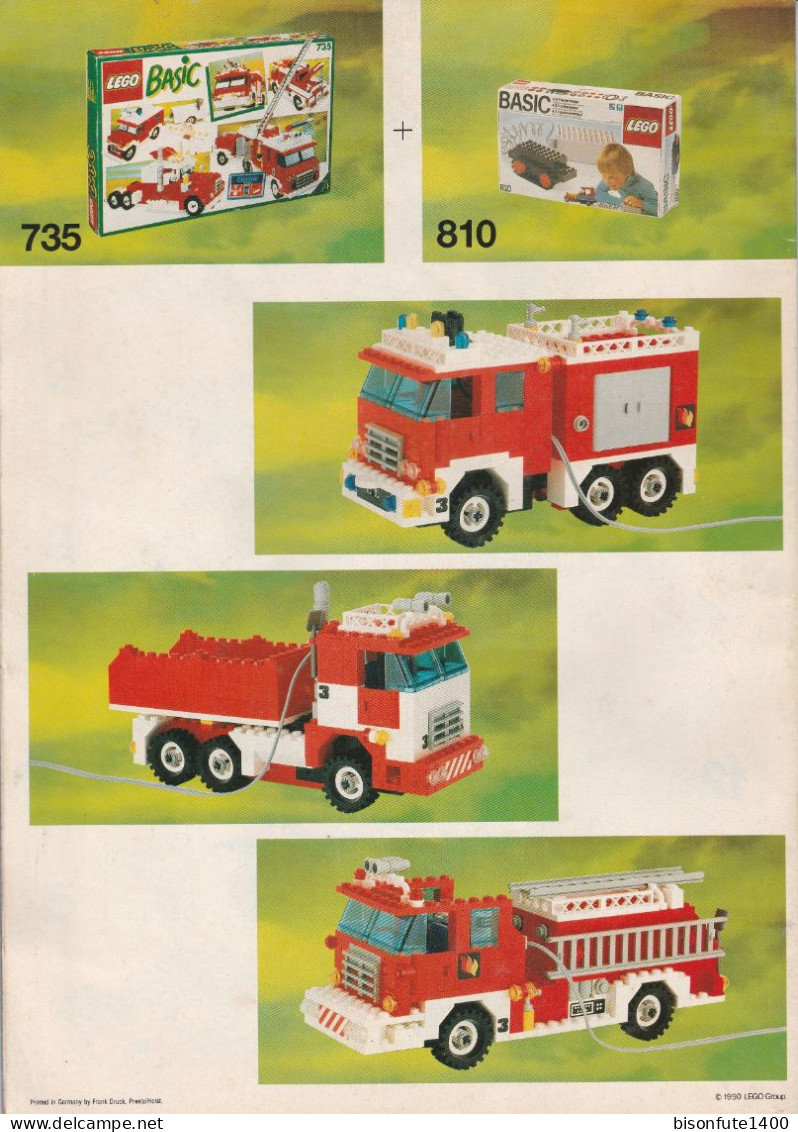 Plan De Montage Lego System BASIC 735 Avec 5 Modèles De Montage Différents (Voir Photos) - Lego System