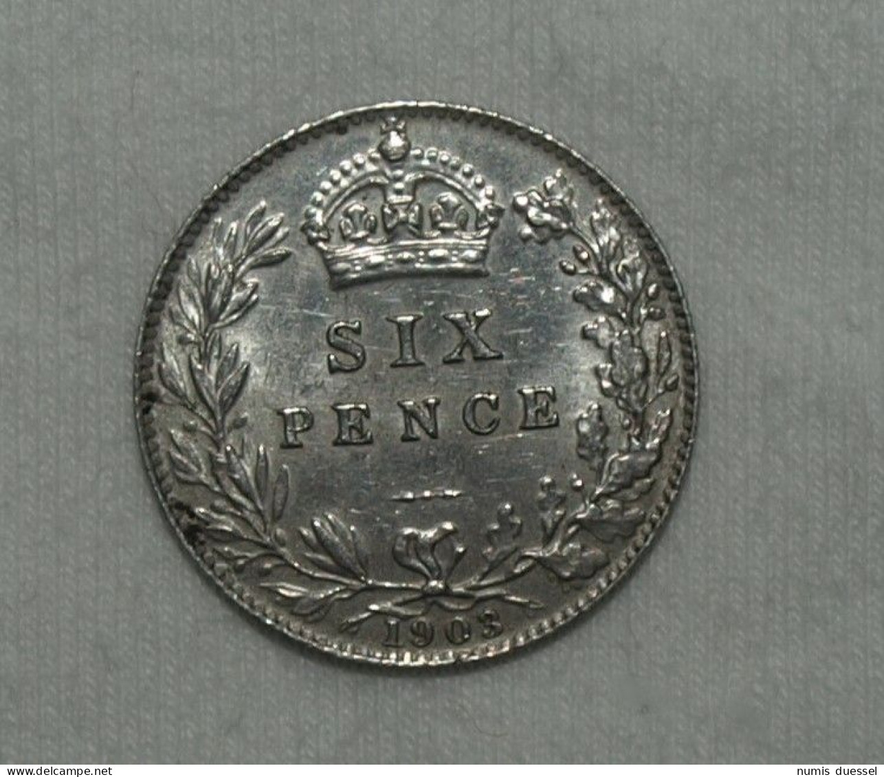 Silber/Silver Großbritannien/Great Britain Edward VII, 1903, 6 Pence Funz/AU - Sonstige & Ohne Zuordnung