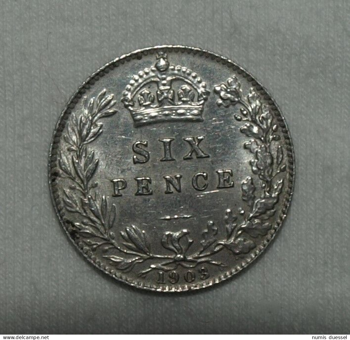 Silber/Silver Großbritannien/Great Britain Edward VII, 1903, 6 Pence Funz/AU - Andere & Zonder Classificatie