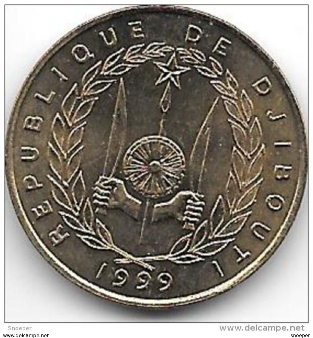 Djibouti 20 Francs 1999 Km 24 Unc  !!!!!!!!!onley In Sets !!catalog Val 15,00$ - Djibouti