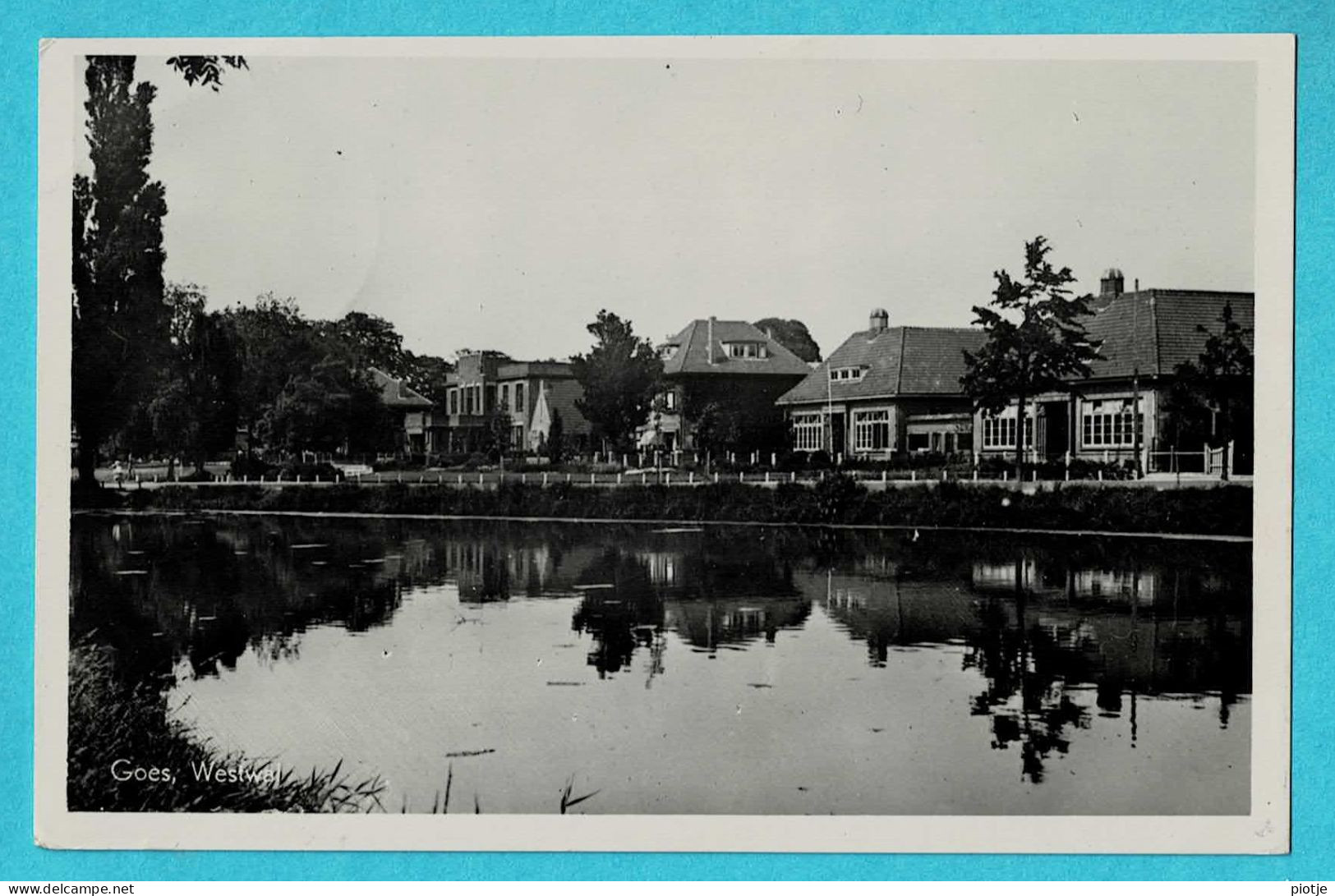 * Goes (Zeeland - Nederland) * (nr 649 - Carte Photo - Fotokaart) Westwal, étang, Vijver, Lac, Quai, Old, Rare - Goes