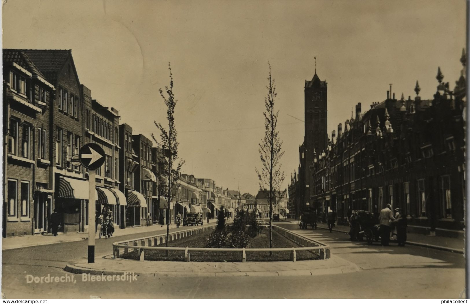 Dordrecht (ZH) Bleekersdijk (niet Standaard Zicht) 1939 Achterzijde Dun - Dordrecht