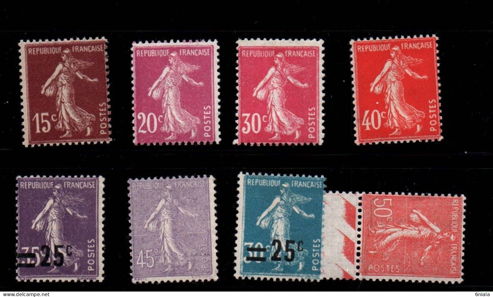 T 285 TIMBRES  SEMEUSE  N°189 190 191 194 197 199 217 218  NEUF SANS CHARNIERE - Other & Unclassified