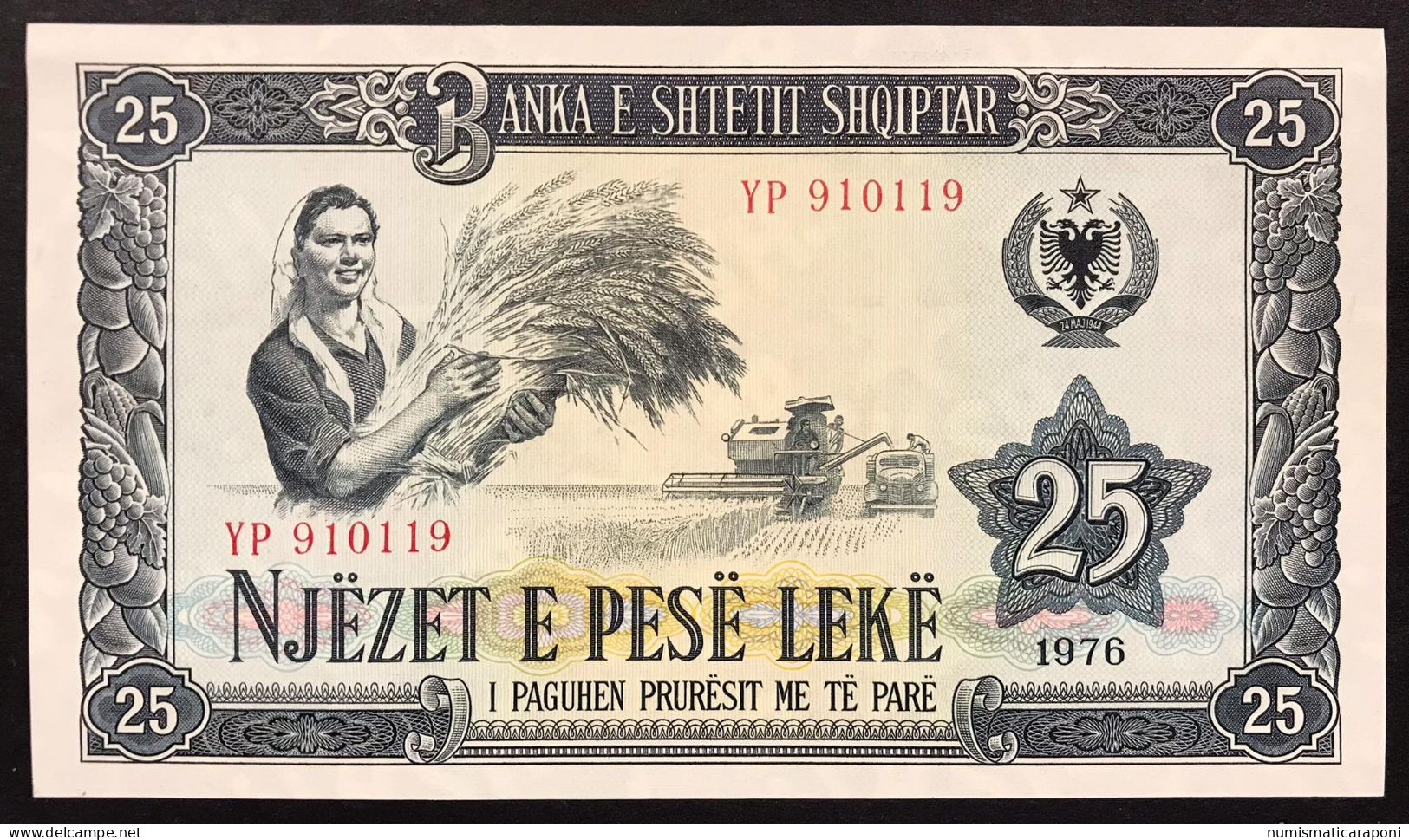 Albania 25  Leke Valute 1976 Unc Fds LOTTO 688 - Albanië