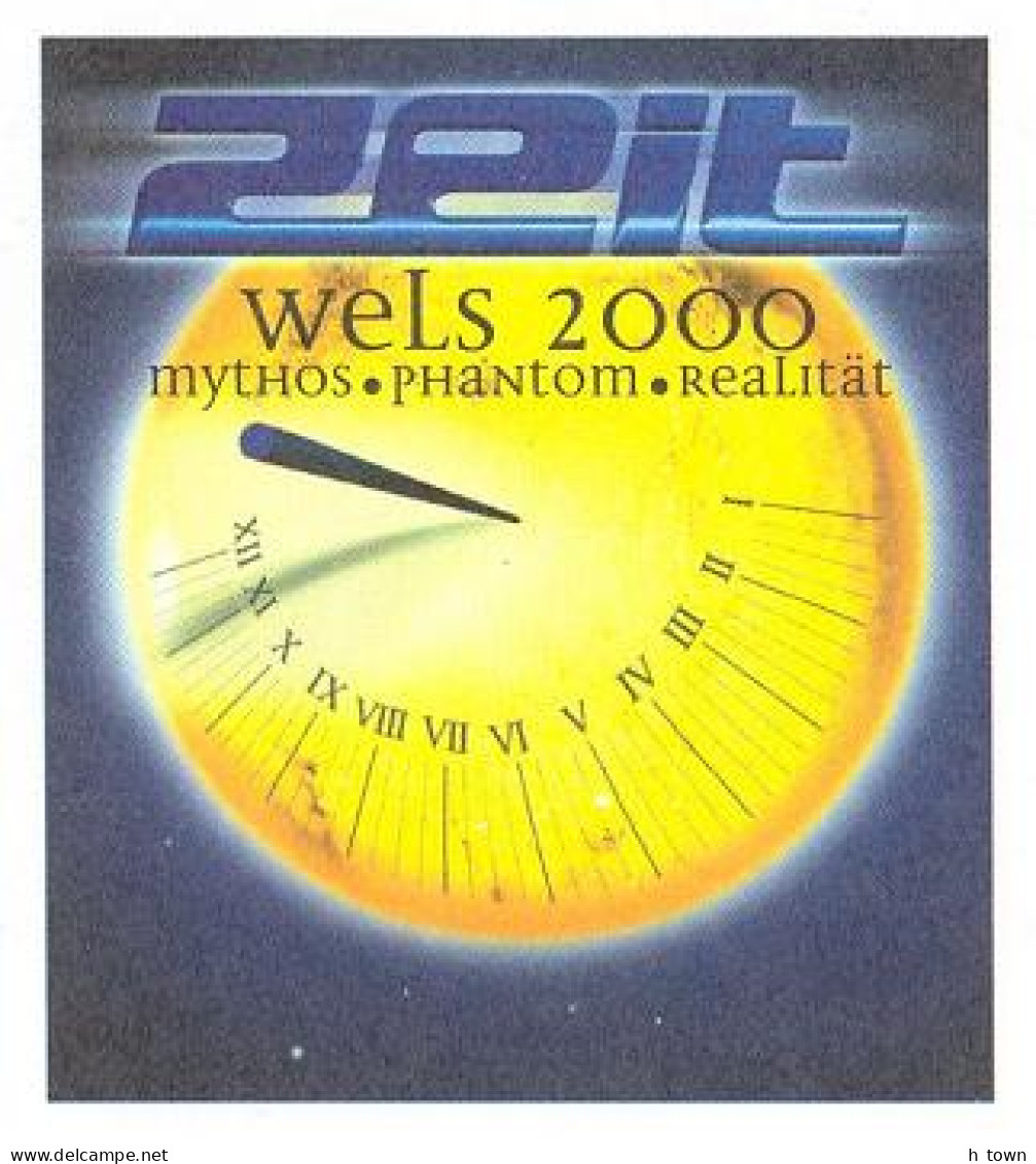 516  Horloge, Cadran Solaire: PAP D'Autriche, 2000 -  Clock Tower, Sundial, Time: Postal Stationery Cover From Austria - Uhrmacherei