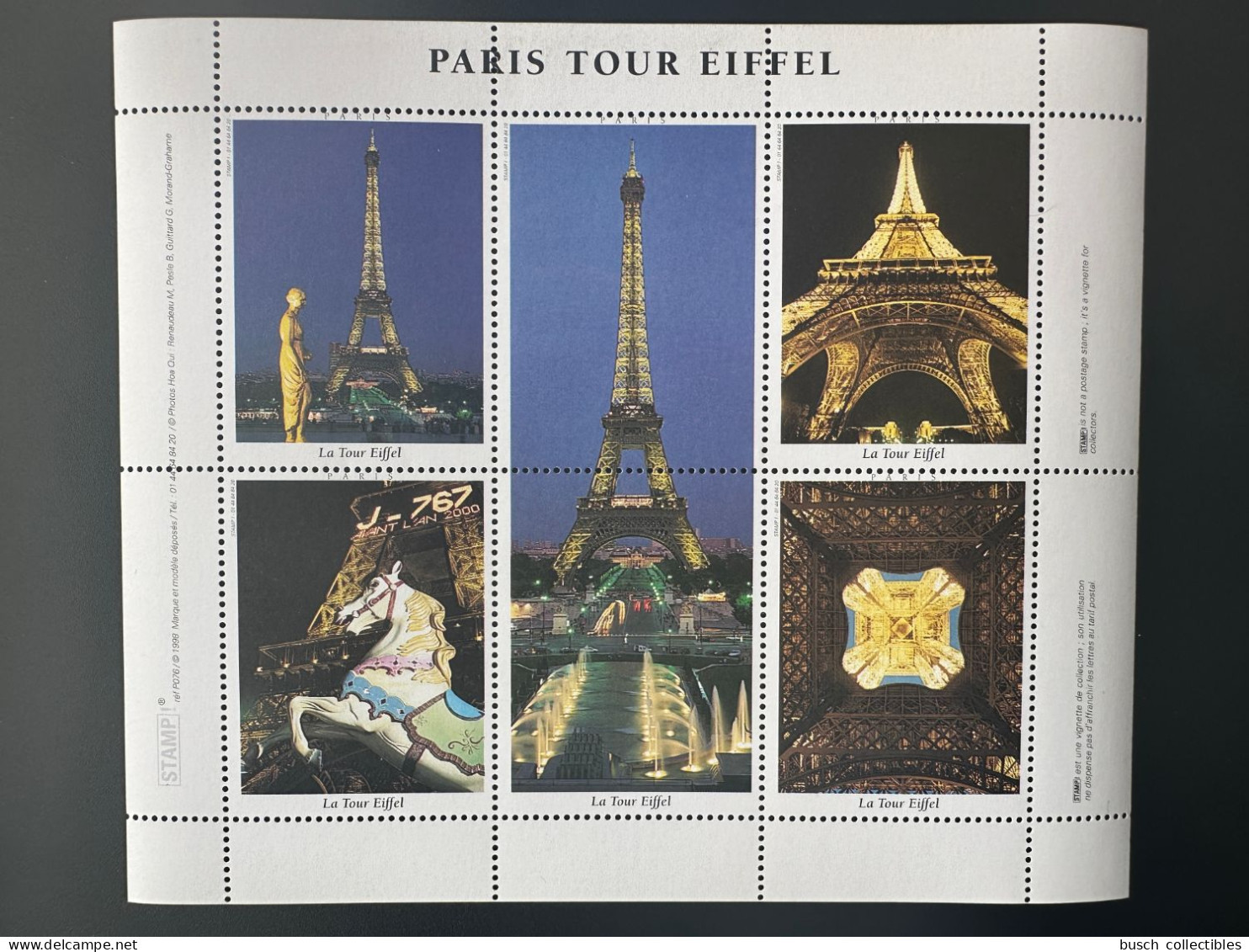France - Vignette Cinderella ITVF Stamp! Paris Tour Eiffel Tower Cheval Horse Pferd - Autres & Non Classés