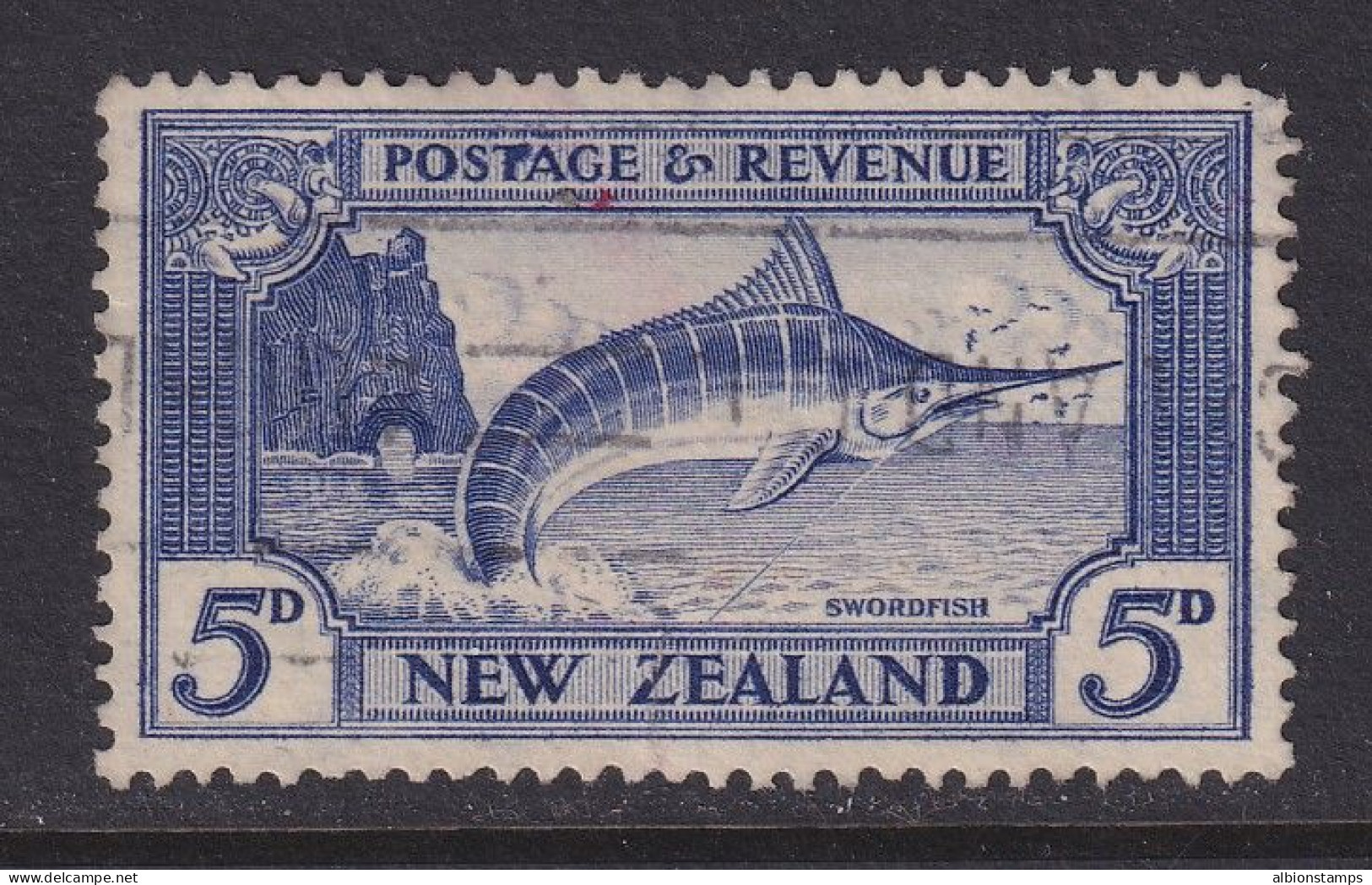 New Zealand, CP L8f(u), Used "Re-entry" Variety, R. 10/1 - Used Stamps