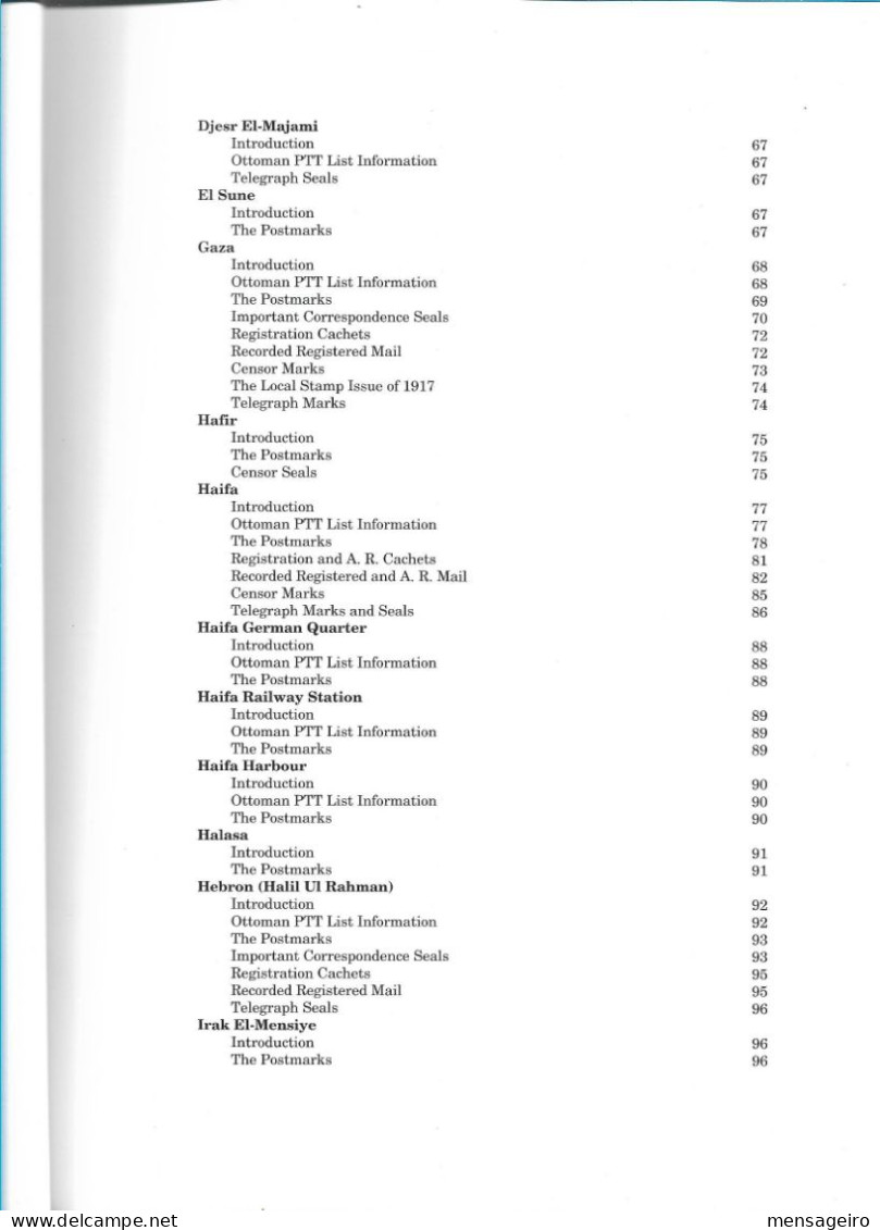 (LIV)  (LIV) THE OTTOMAN POSTS AND TELEGRAPH OFFICES IN PALESTINE AND SINAI - NORMAN J COLLINS & ANTON STEICHELE 2000 - Philately And Postal History