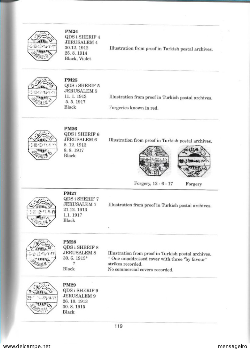 (LIV)  (LIV) THE OTTOMAN POSTS AND TELEGRAPH OFFICES IN PALESTINE AND SINAI - NORMAN J COLLINS & ANTON STEICHELE 2000