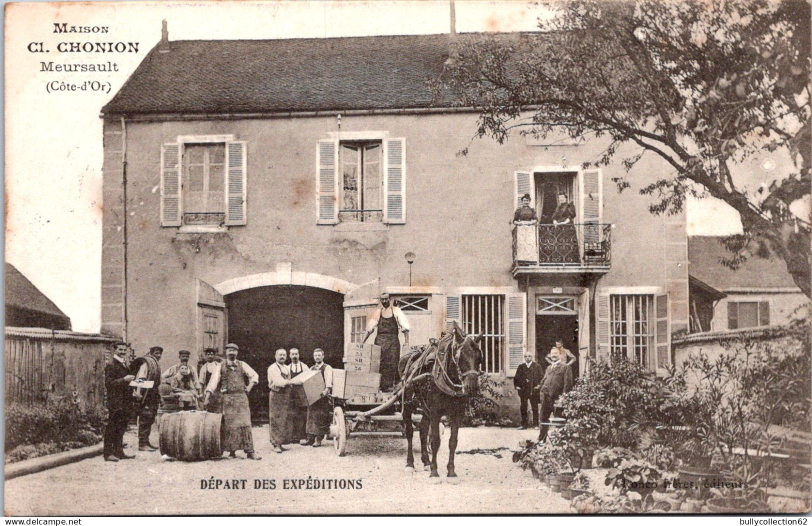 CPA - SELECTION -  MEURSAULT  -  Maison Cl.CHONION - Départ Des Expéditions - Meursault