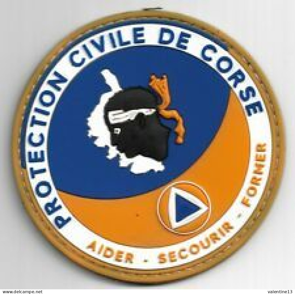 Ecusson PVC PROTECTION CIVILE CORSE - Pompiers