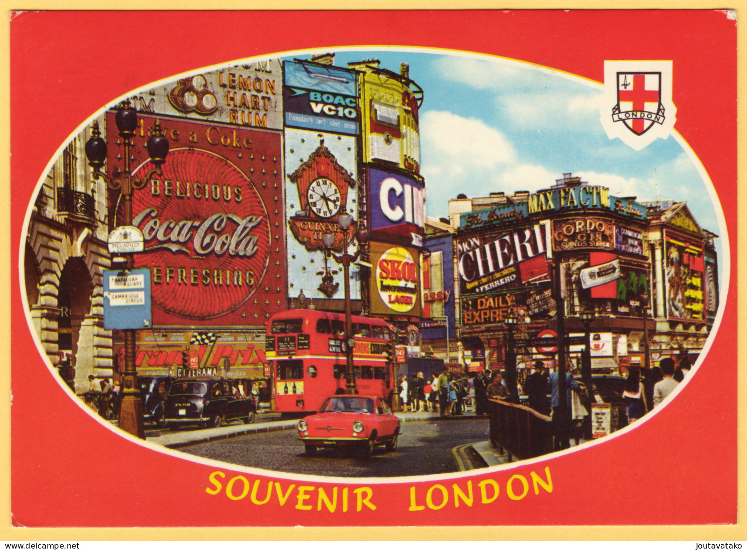 Piccadilly Circus - Coca Cola, Red Car - London - Piccadilly Circus