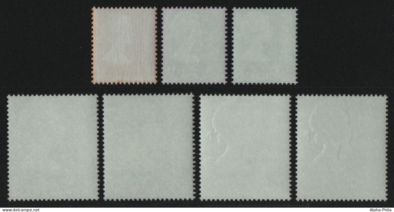 Hongkong 1976 - Mi-Nr. A 317-323 ** - MNH - Freimarken Ohne WZ - Unused Stamps