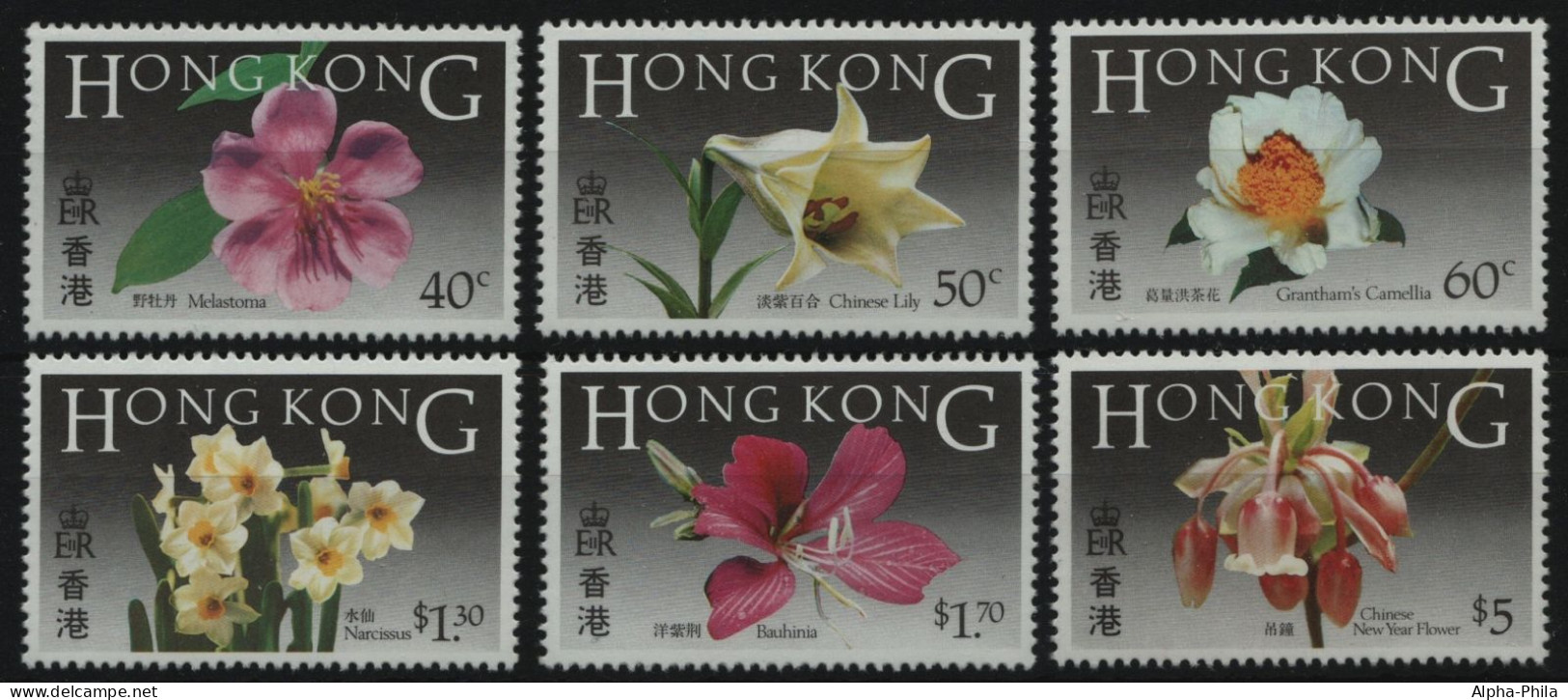 Hongkong 1985 - Mi-Nr. 468-473 ** - MNH - Orchideen / Orchids - Ongebruikt