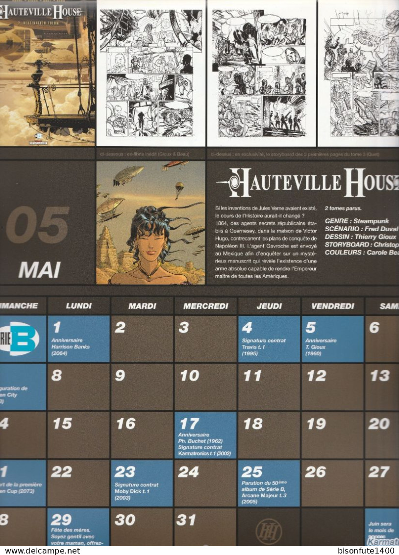 Calendrier DELCOURT de 2006 complet ( Voir photos )