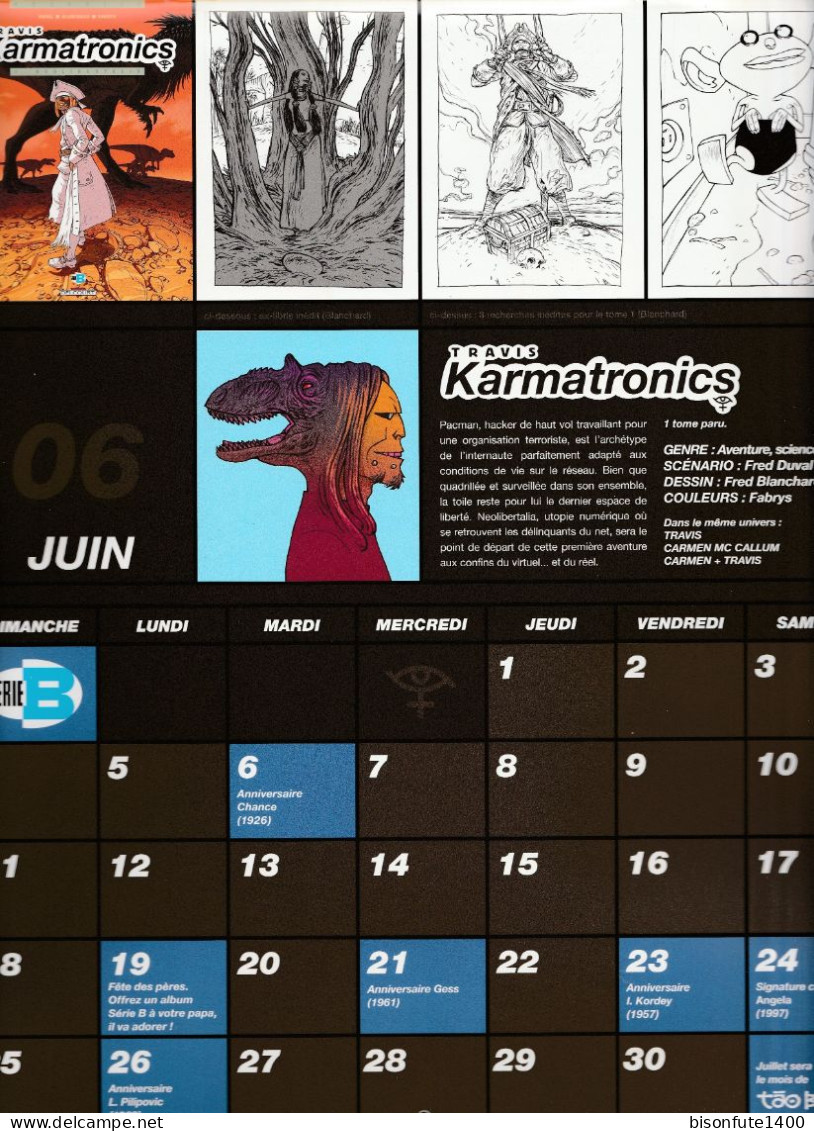 Calendrier DELCOURT de 2006 complet ( Voir photos )