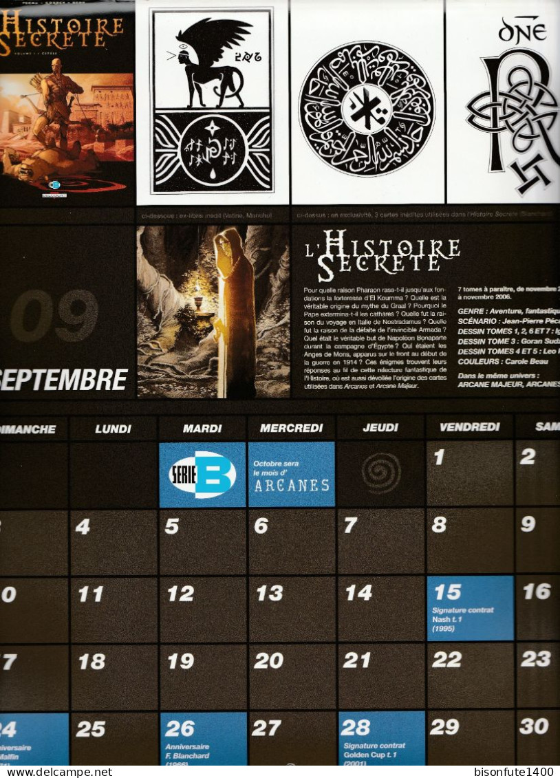 Calendrier DELCOURT de 2006 complet ( Voir photos )