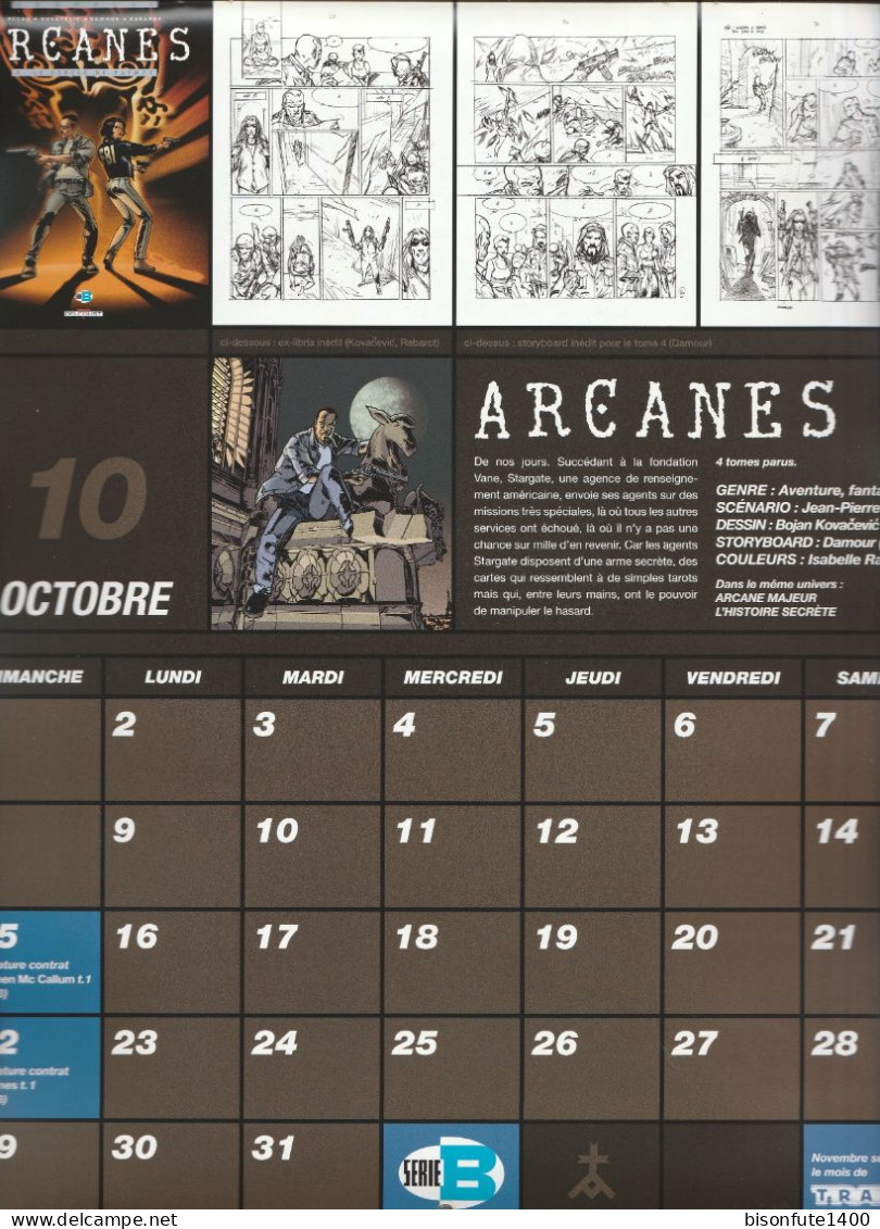 Calendrier DELCOURT de 2006 complet ( Voir photos )