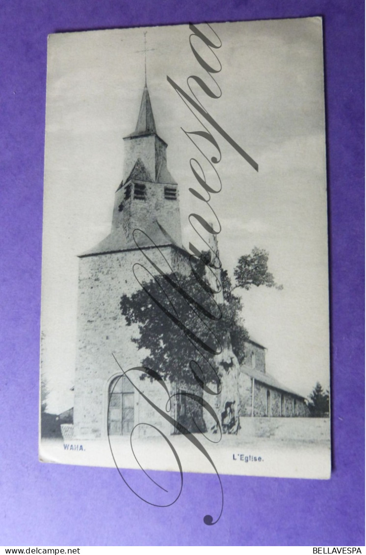 Waha Eglise, 2 X Cpa - Marche-en-Famenne