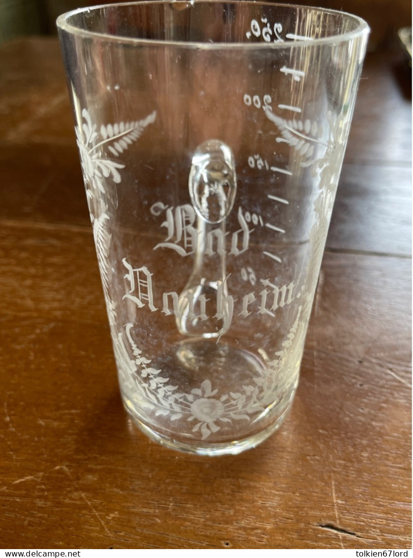 BAD NAUHEIM Verre De Curiste Alte Glass Baden - Verres