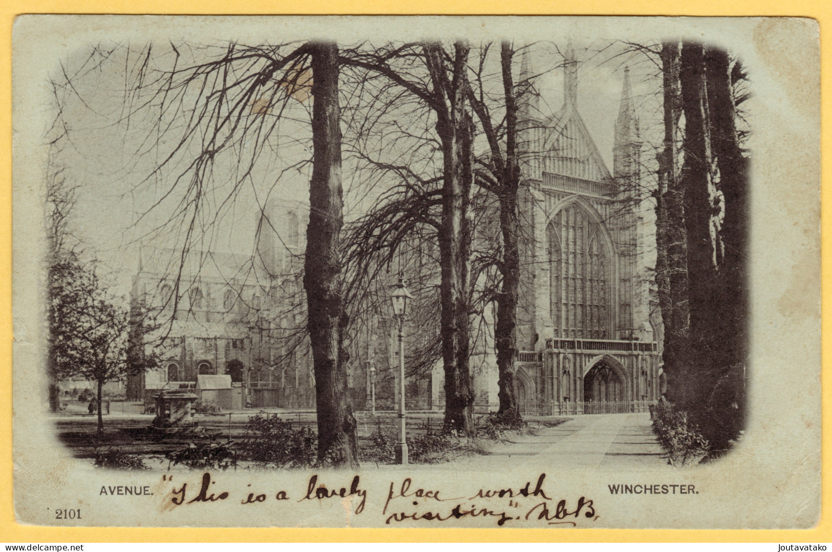 Cathedral - Avenue - Winchester, England - Posted 1906 - Kerken En Kathedralen