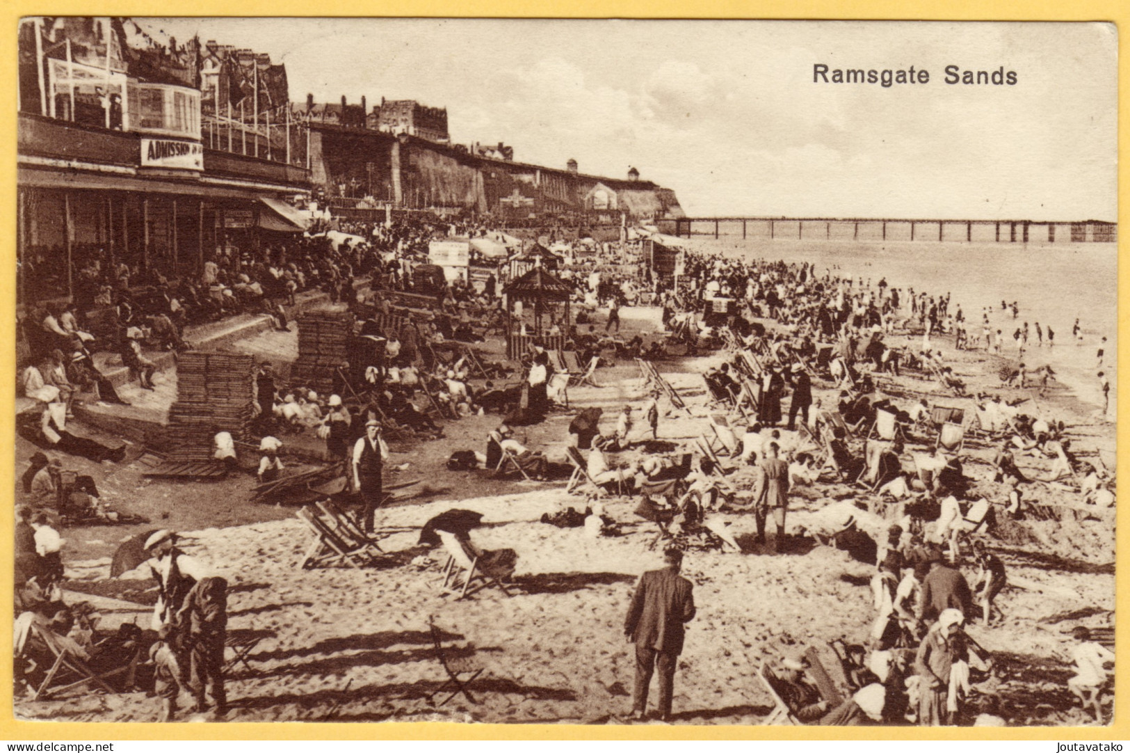 Ramsgate Sands - People On The Beach - Kent, England - Posted 1930 - Ramsgate