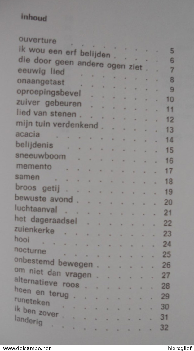 HET DAGERAADSEL gedichten - Gery Florizoone ° Adinkerke De Panne + Wezet Vlaams dichter Devloo GESIGNEERD Brugge