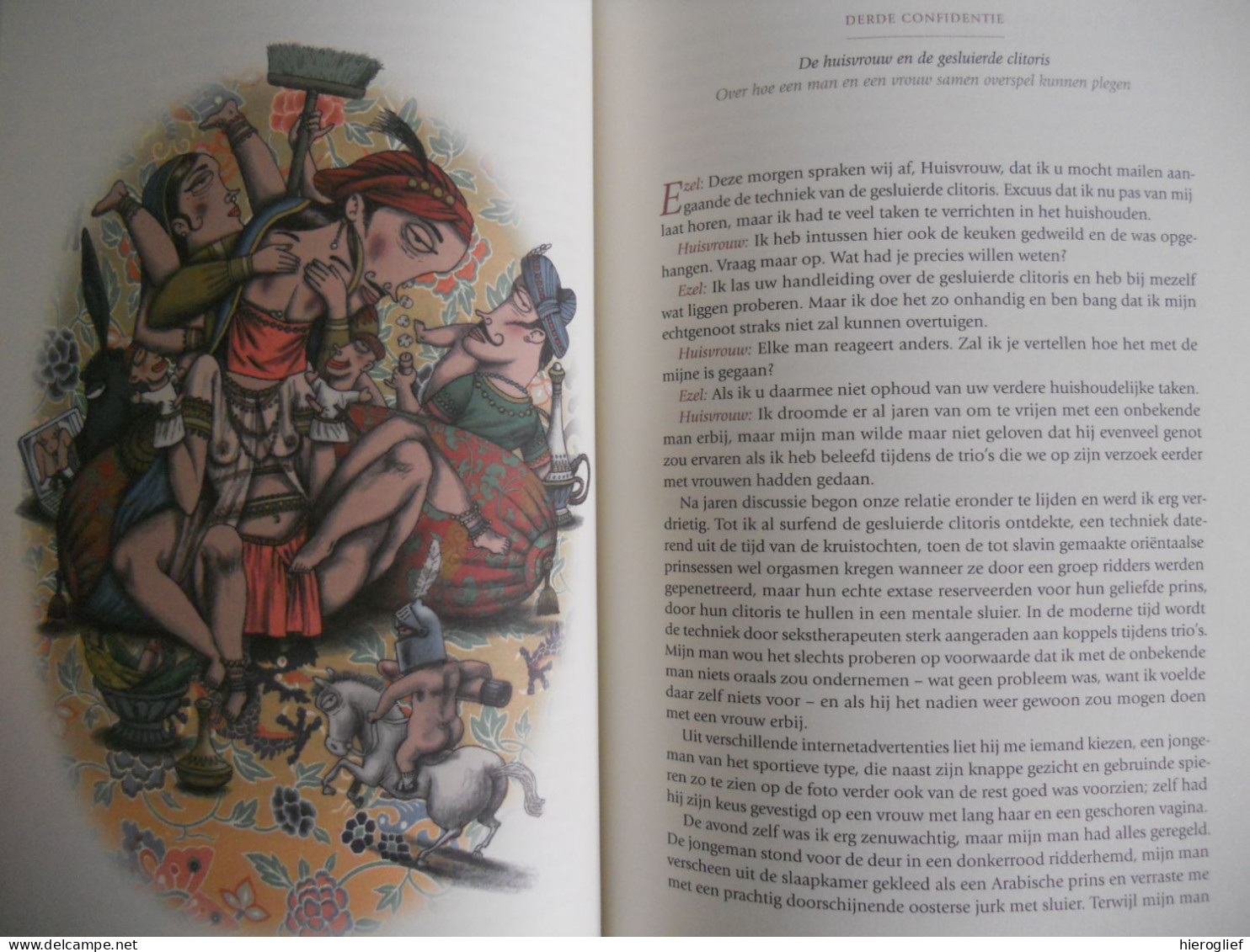 Confidenties aan een ezelsoor - boek drie / EROTISCHE FABELS door Frank Adam GESIGNEERD prenten Klaas Verplancke Brugge