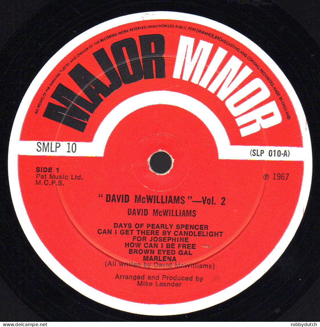 * LP * DAVID McWILLIAMS - DAVID McWILLIAMS Vol.2 (England 1967) - Disco, Pop