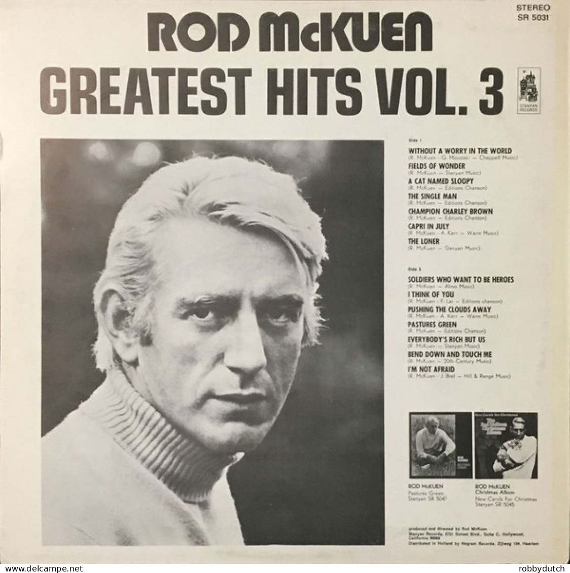 * LP *  ROD McKUEN - GREATEST HITS Vol.3 (USA EX-) - Disco, Pop