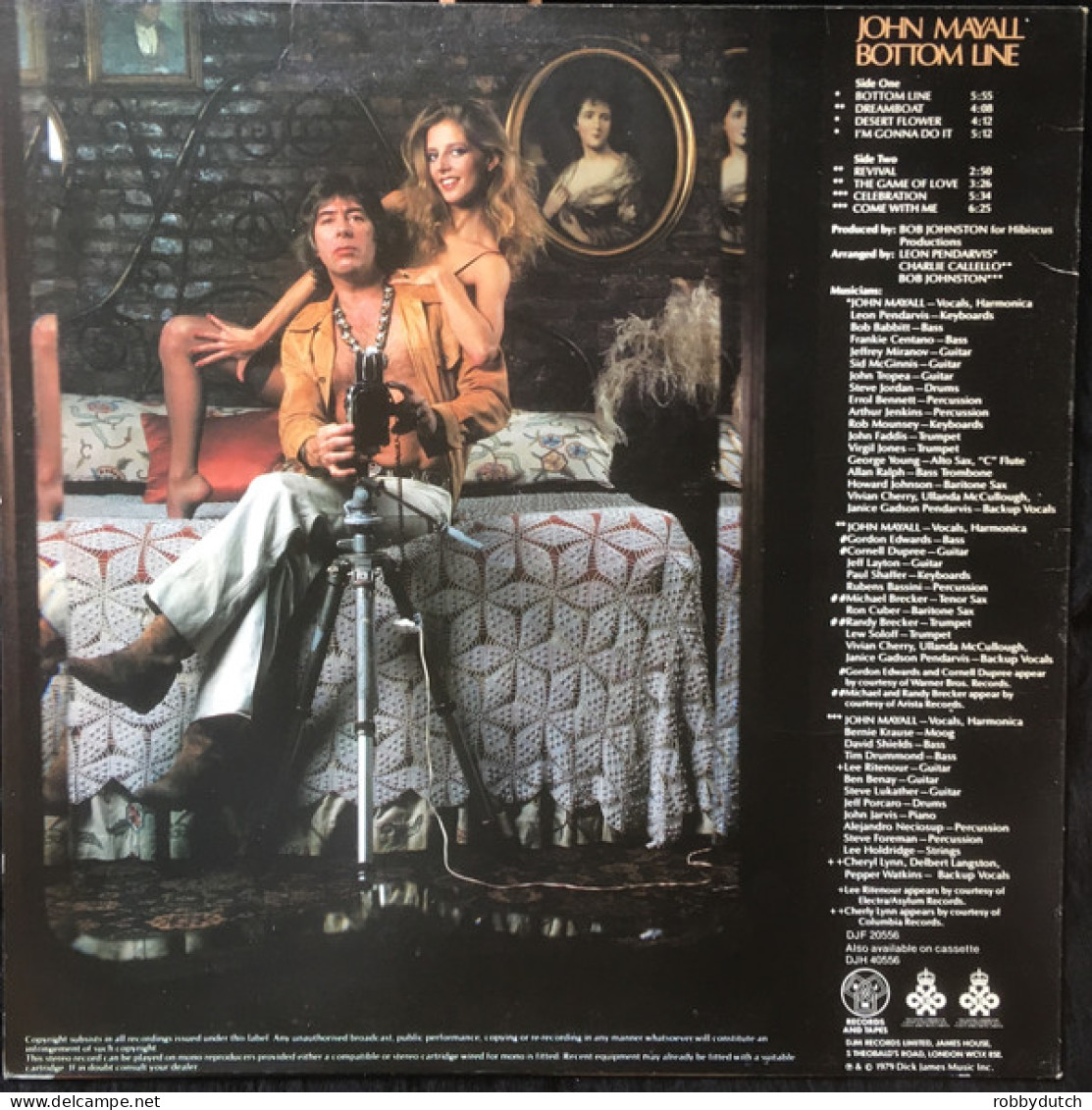 * LP *  JOHN MAYALL - BOTTOM LINE (England 1979 EX-) - Blues