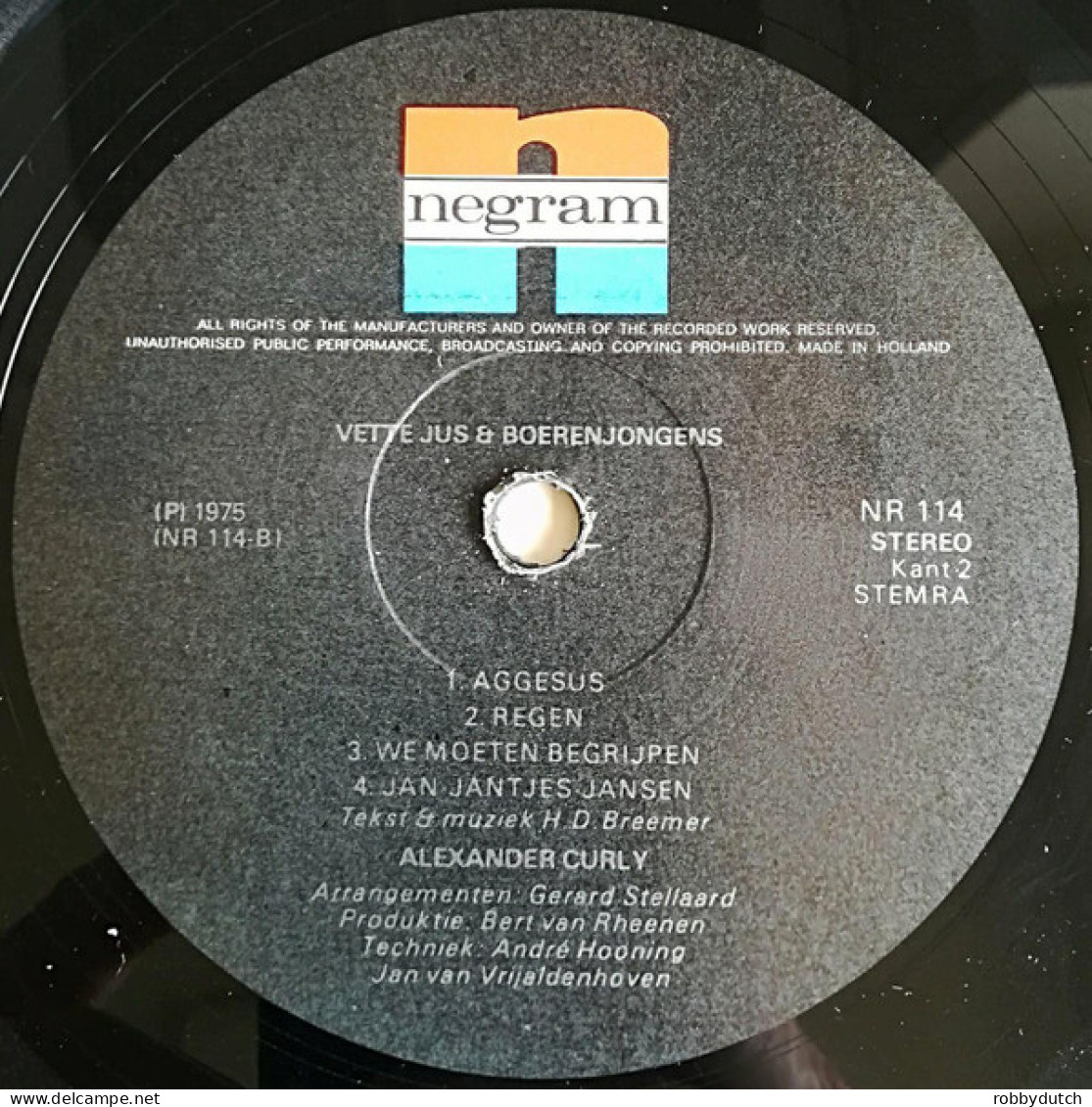 * LP *  ALEXANDER CURLY - VETTE JUS & BOERENJONGENS (Holland 1975 EX) - Autres - Musique Néerlandaise