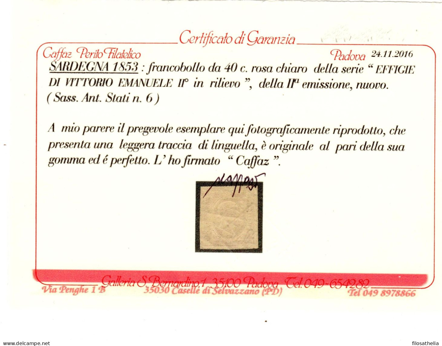 Sardegna 40  Cent ROSA II EMISSIONE - Sardegna