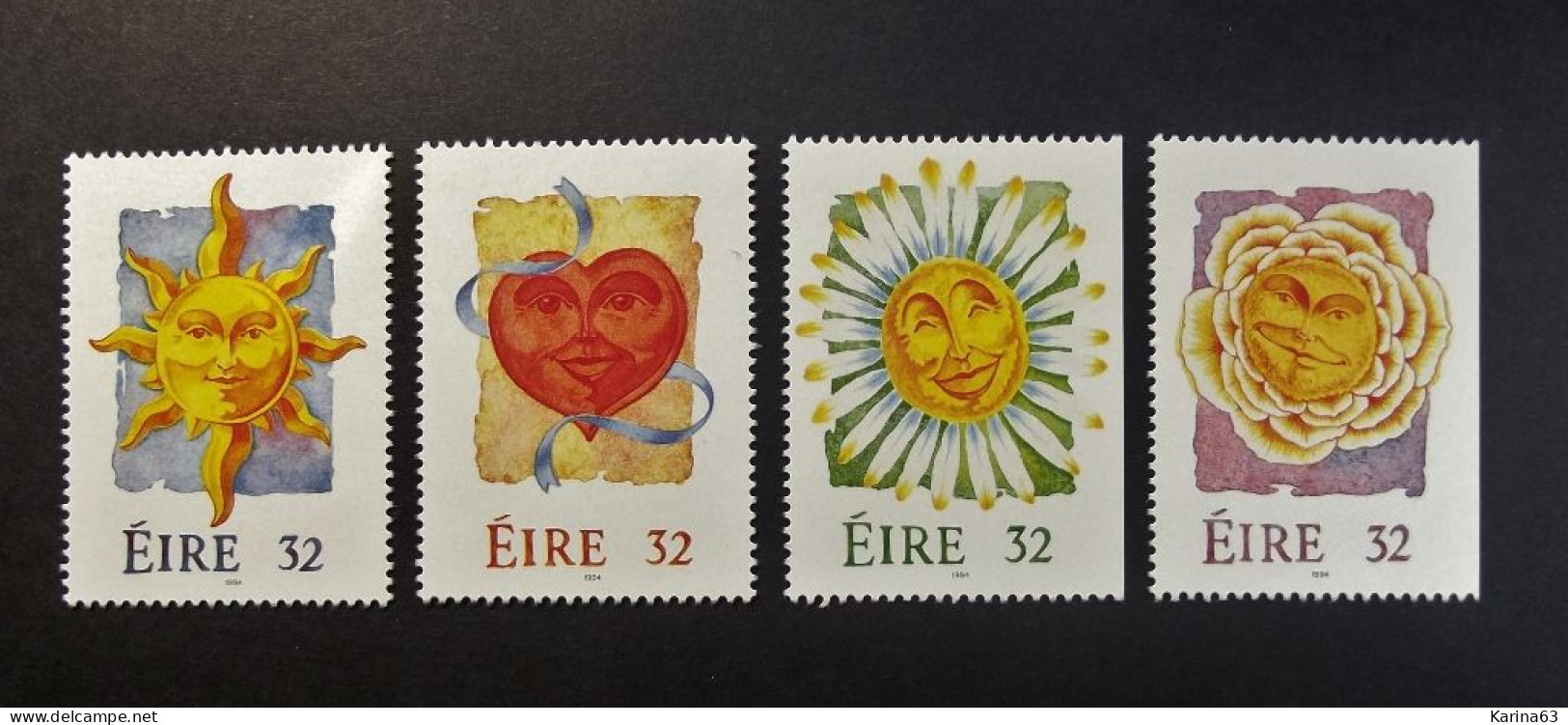 Ireland - Irelande - Eire - 1994 - Y&T N° 848 - 851 ( 4 Val.) Timbres De Souhaits - Wishes - MNH - Postfris - Neufs