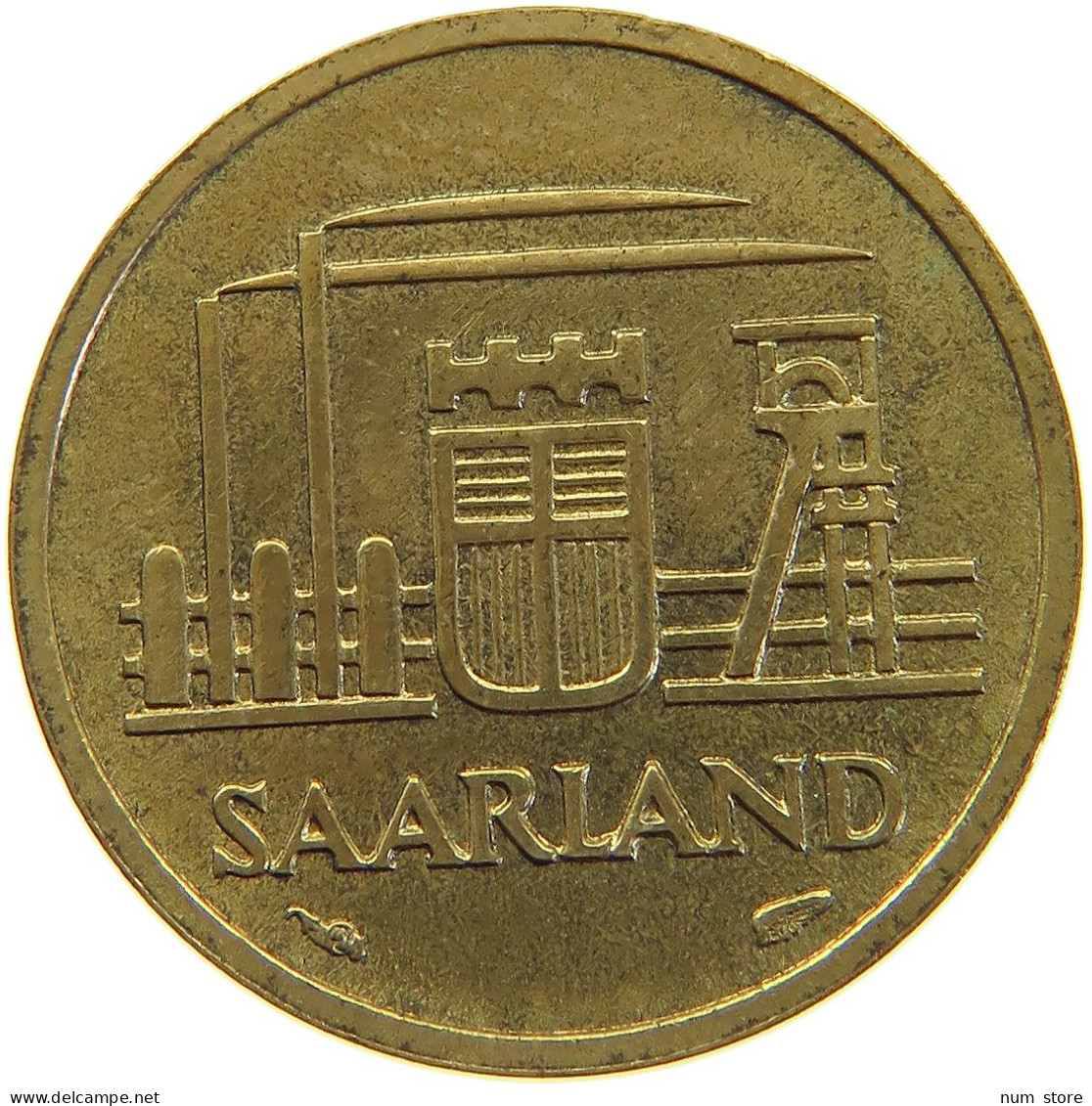 GERMANY 10 FRANKEN 1954 SAARLAND #c067 0479 - 10 Franchi