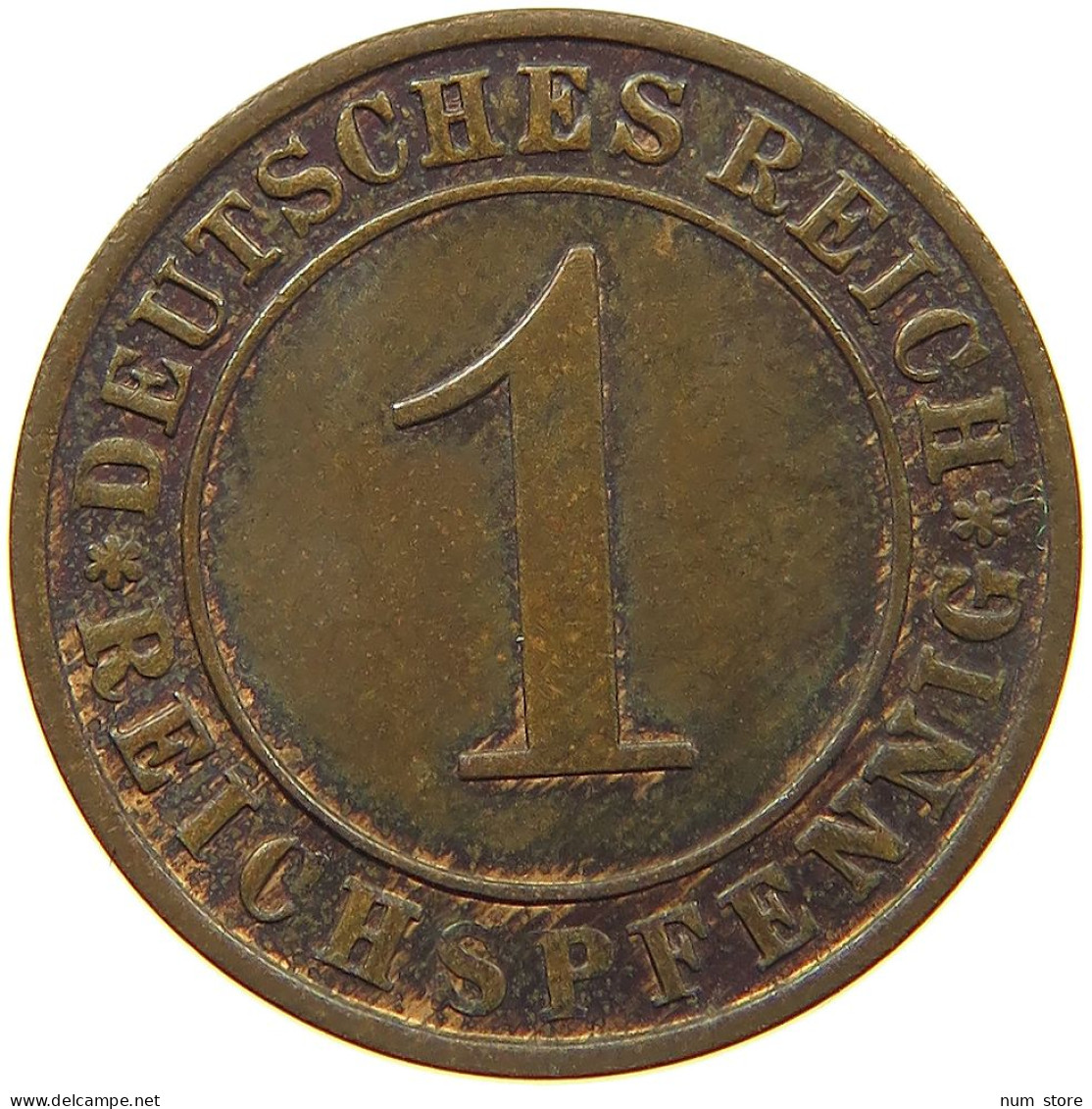 GERMANY 1 PFENNIG 1927 E TOP #c013 0147 - 1 Renten- & 1 Reichspfennig