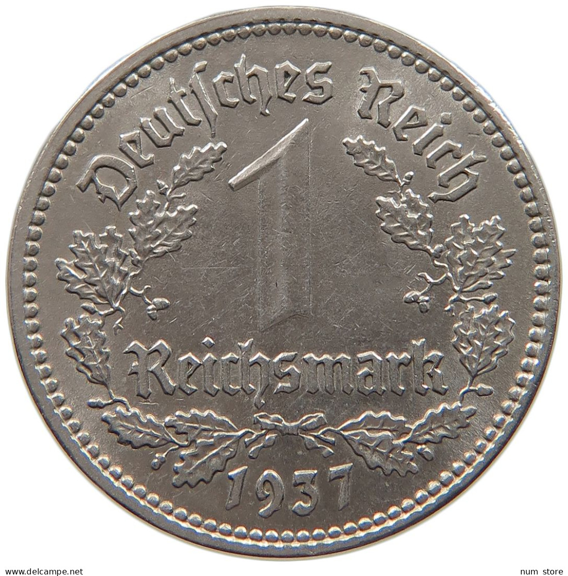 GERMANY 1 MARK 1937 A #c014 0123 - 1 Reichsmark