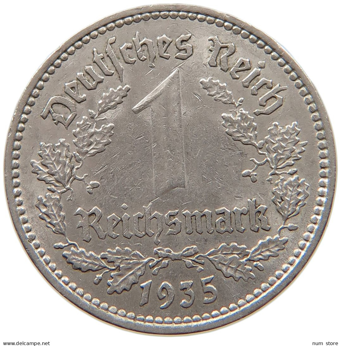 GERMANY 1 MARK 1935 A #c064 0581 - 1 Reichsmark