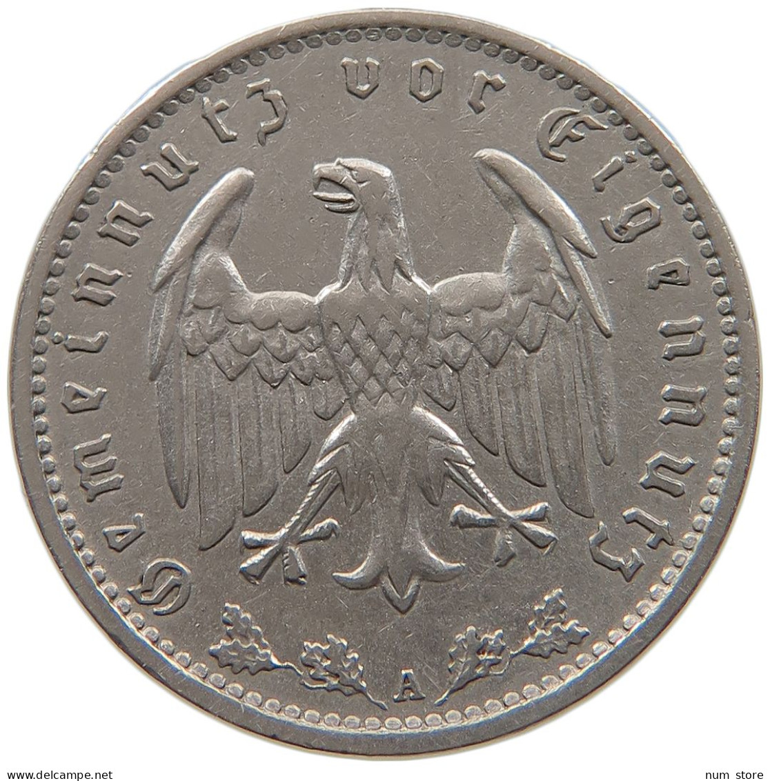 GERMANY 1 MARK 1934 A #a072 0267 - 1 Reichsmark