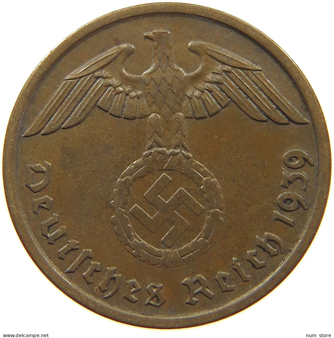 GERMANY 2 PFENNIG 1939 A TOP #c083 0033 - 2 Reichspfennig